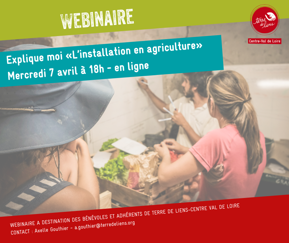 Webinaire "Explique-moi l'installation en agriculture"