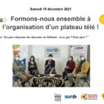 Formation à l'organisation d'un plateau télé !