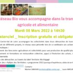 Présentation et outils du réseau Bio en RCVL pour accompagner les territoires