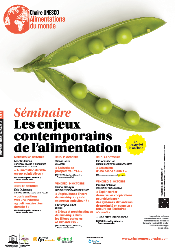 Les enjeux contemporains de l'alimentation - Chaire UNESCO Alimentation